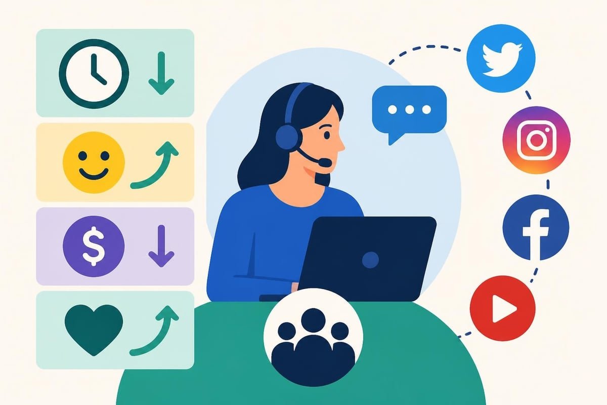 Social customer service business impact metrics