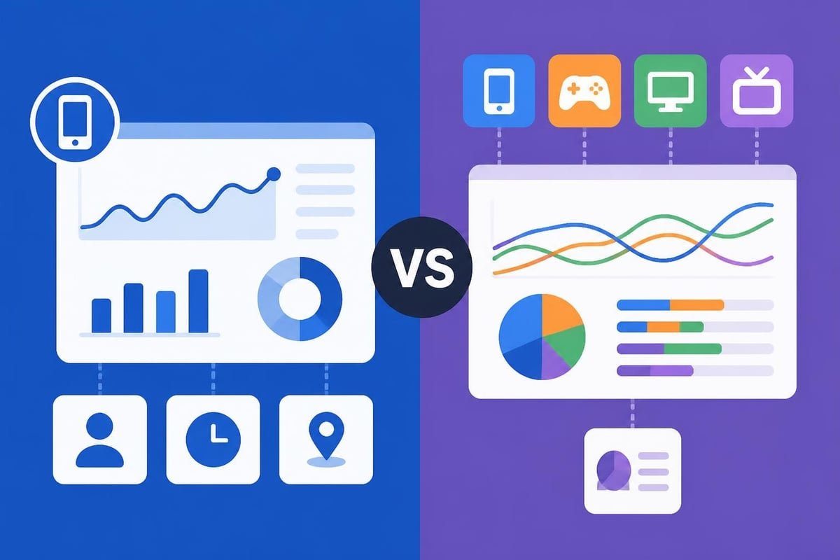 Analytics dashboard comparison