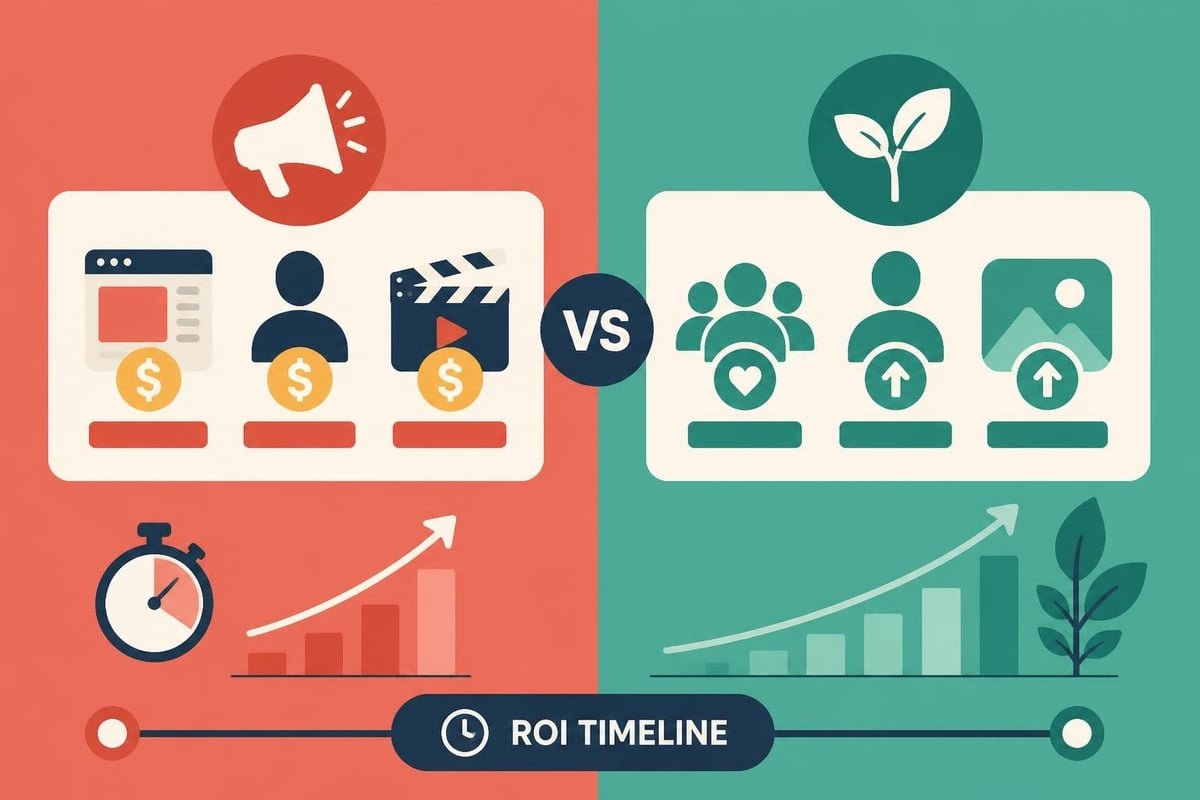Paid vs organic investment comparison