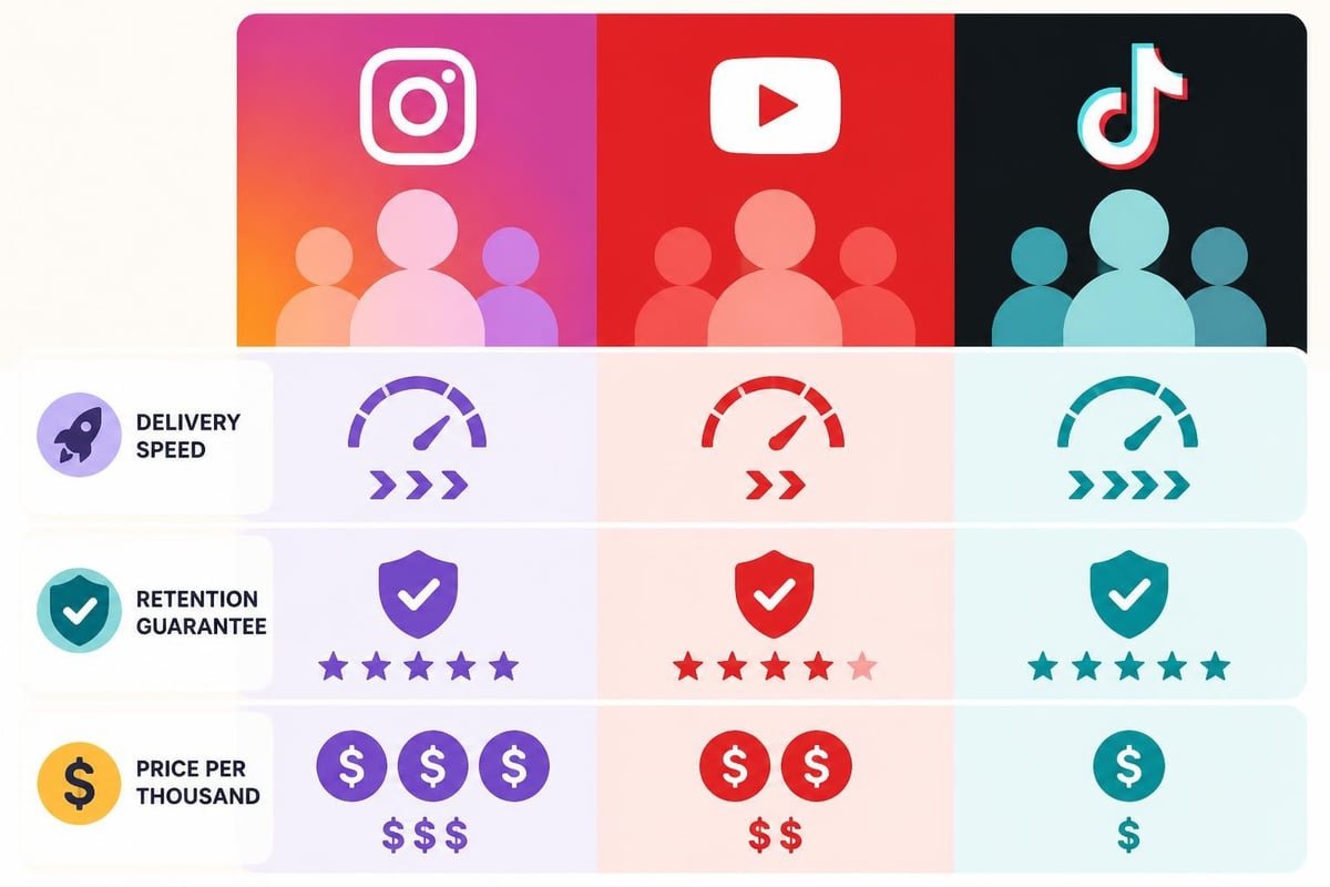 Social media service pricing breakdown