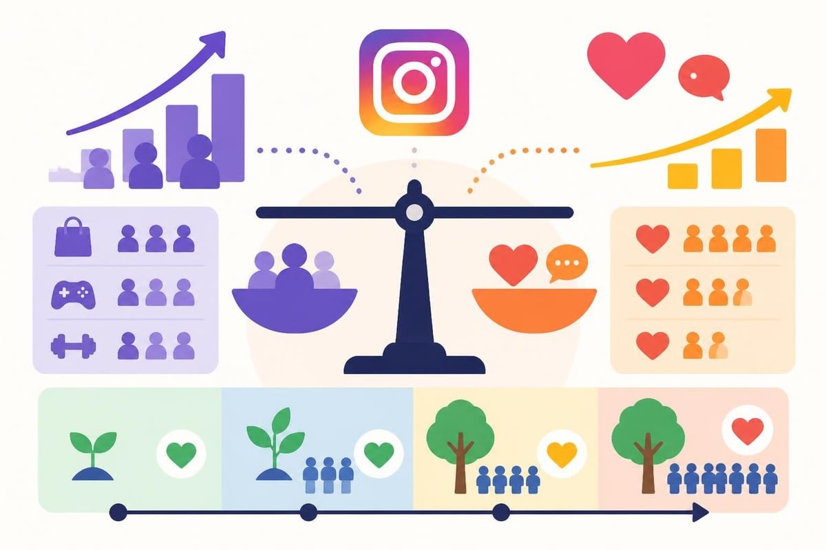 Engagement rate versus follower count