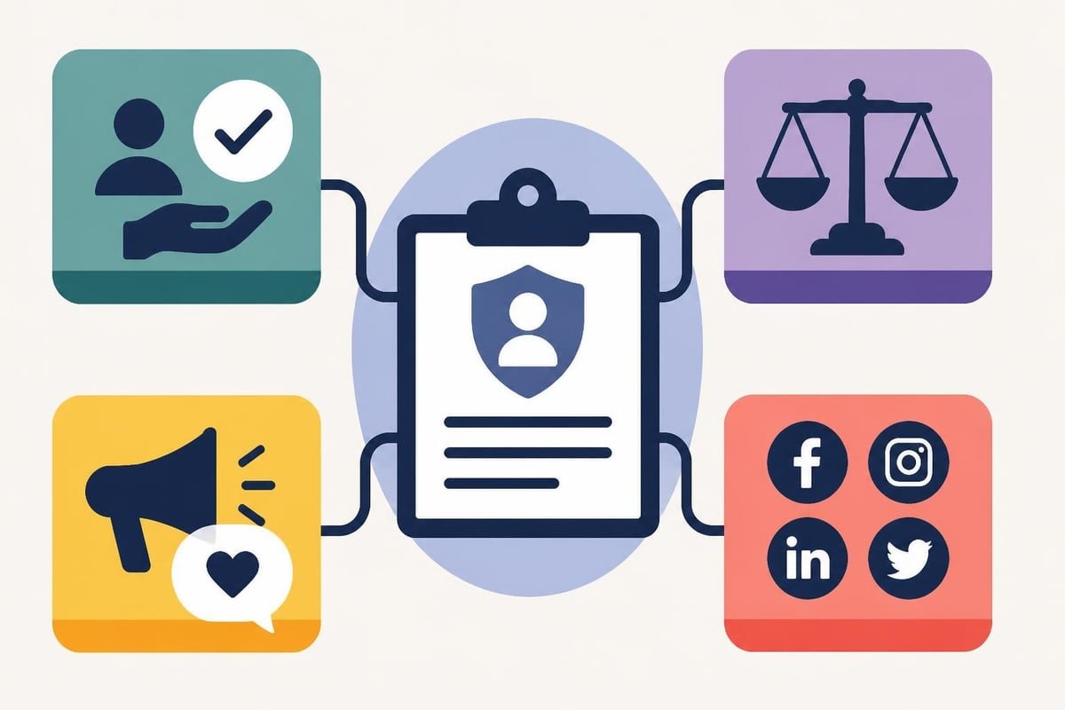Framework connecting policy elements
