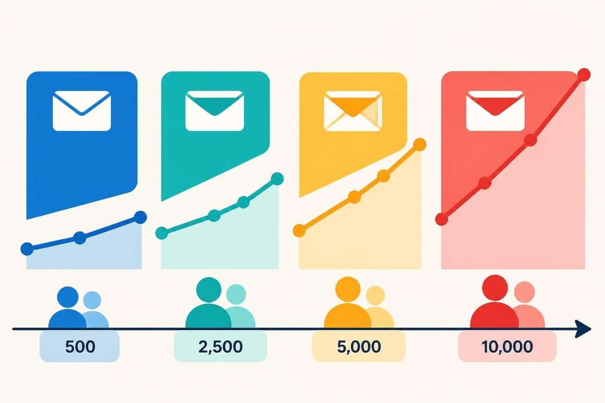 Email platform pricing tiers