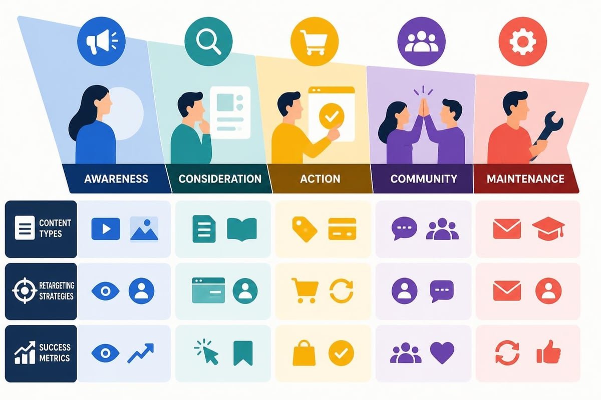 Social marketing optimization funnel