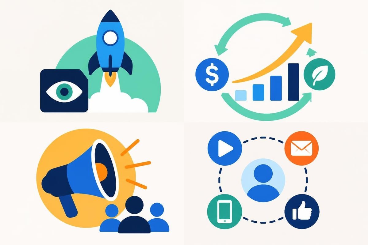 Integrated social media growth strategy